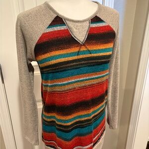 NOW AND FOREVER-S Striped Western Style Blouse